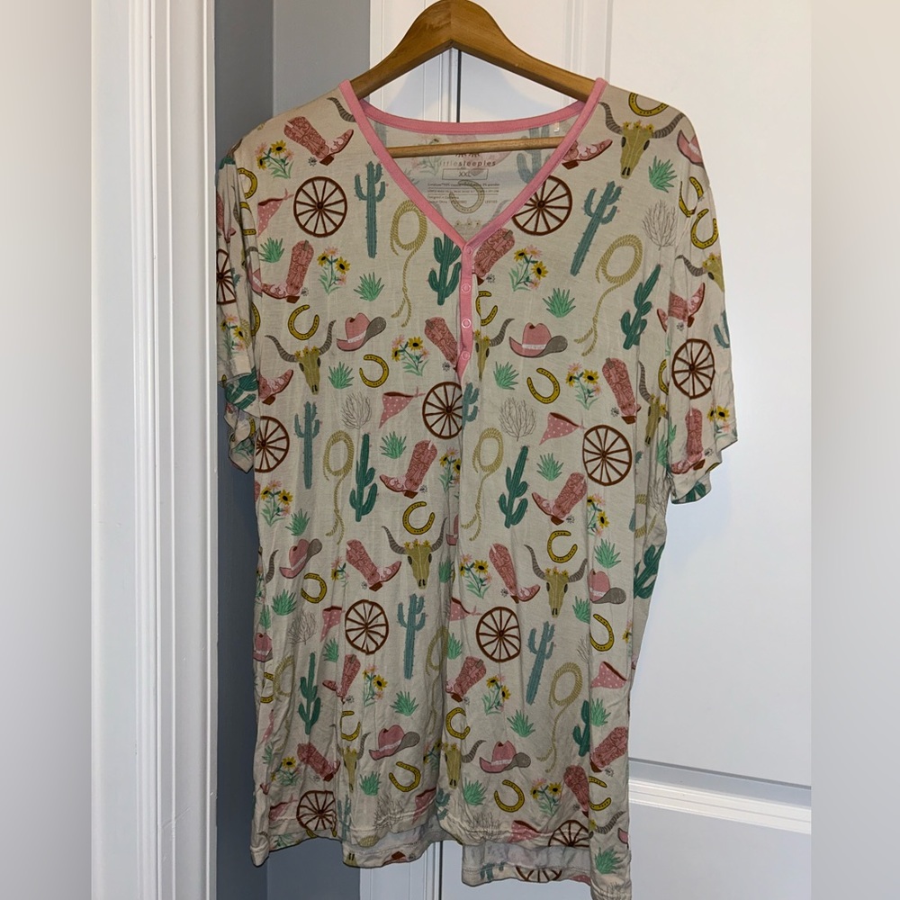 Little Sleepies Cowgirl Print Top